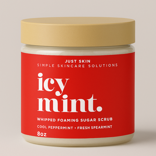 ICY MINT FOAMING SUGAR SCRUB - 8 oz